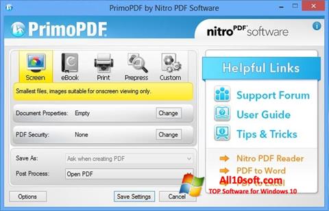 Screenshot PrimoPDF Windows 10