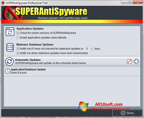 Screenshot SUPERAntiSpyware Windows 10
