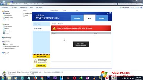 Screenshot DriverScanner Windows 10