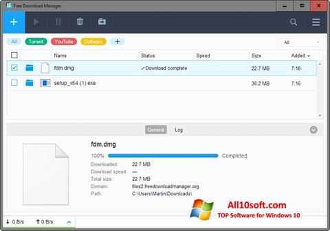 Screenshot Free Download Manager Windows 10
