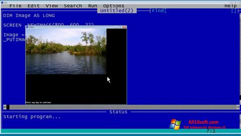 Screenshot QBasic Windows 10