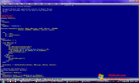 Screenshot Free Pascal Windows 10