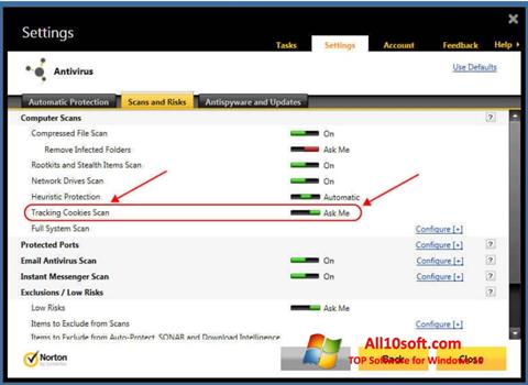 Screenshot Norton Windows 10