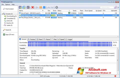 Screenshot BitTorrent Windows 10