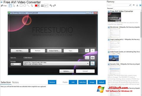 Screenshot Free AVI Video Converter Windows 10