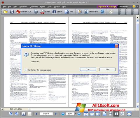 Screenshot Nuance PDF Reader Windows 10