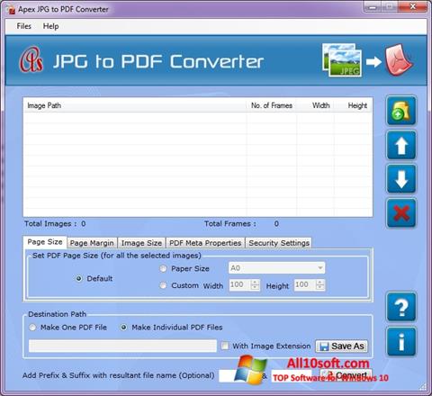 Screenshot JPG to PDF Converter Windows 10