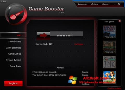 Screenshot Game Booster Windows 10