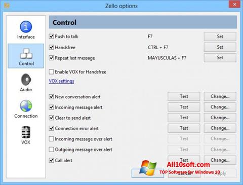 Screenshot Zello Windows 10